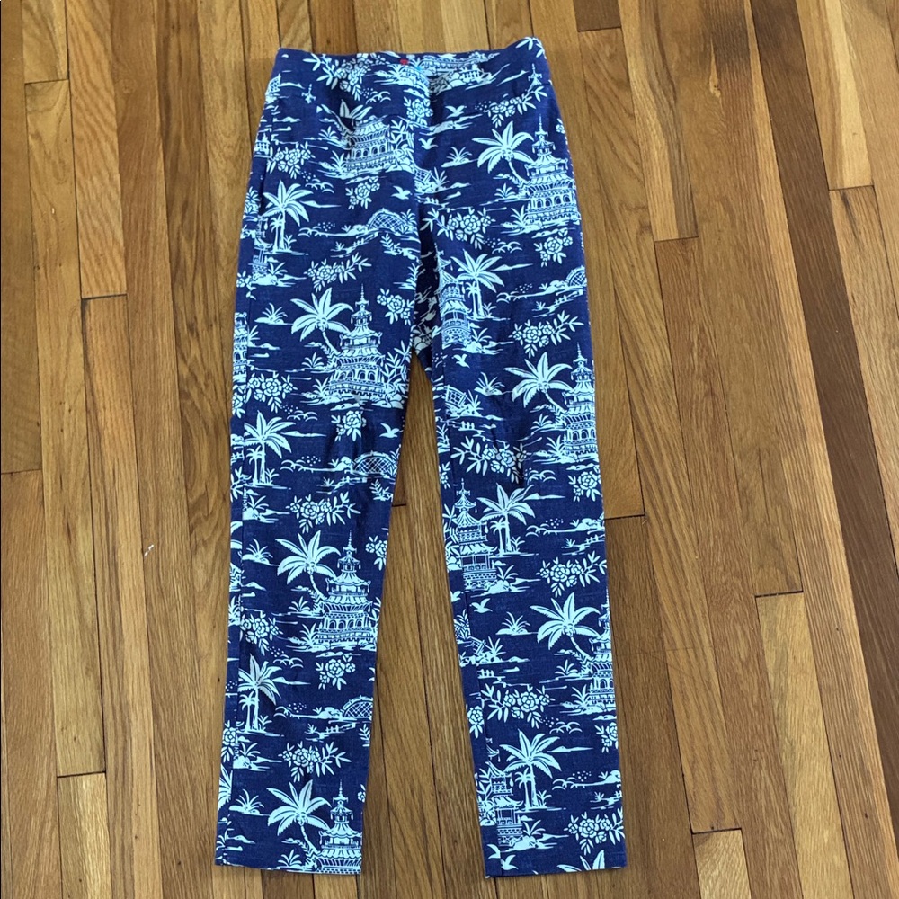 J McLaughlin Masie Tropical Print Pants size 2